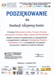 Dolnośląski Festiwal Wolontariatu - 22.12.2015